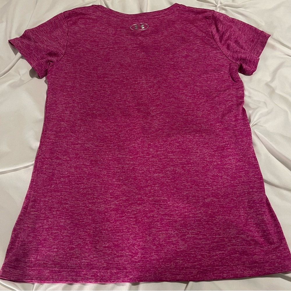 Women’s UA Under Armor Tech Crewneck Tee XS Pink - Picture 5 of 5